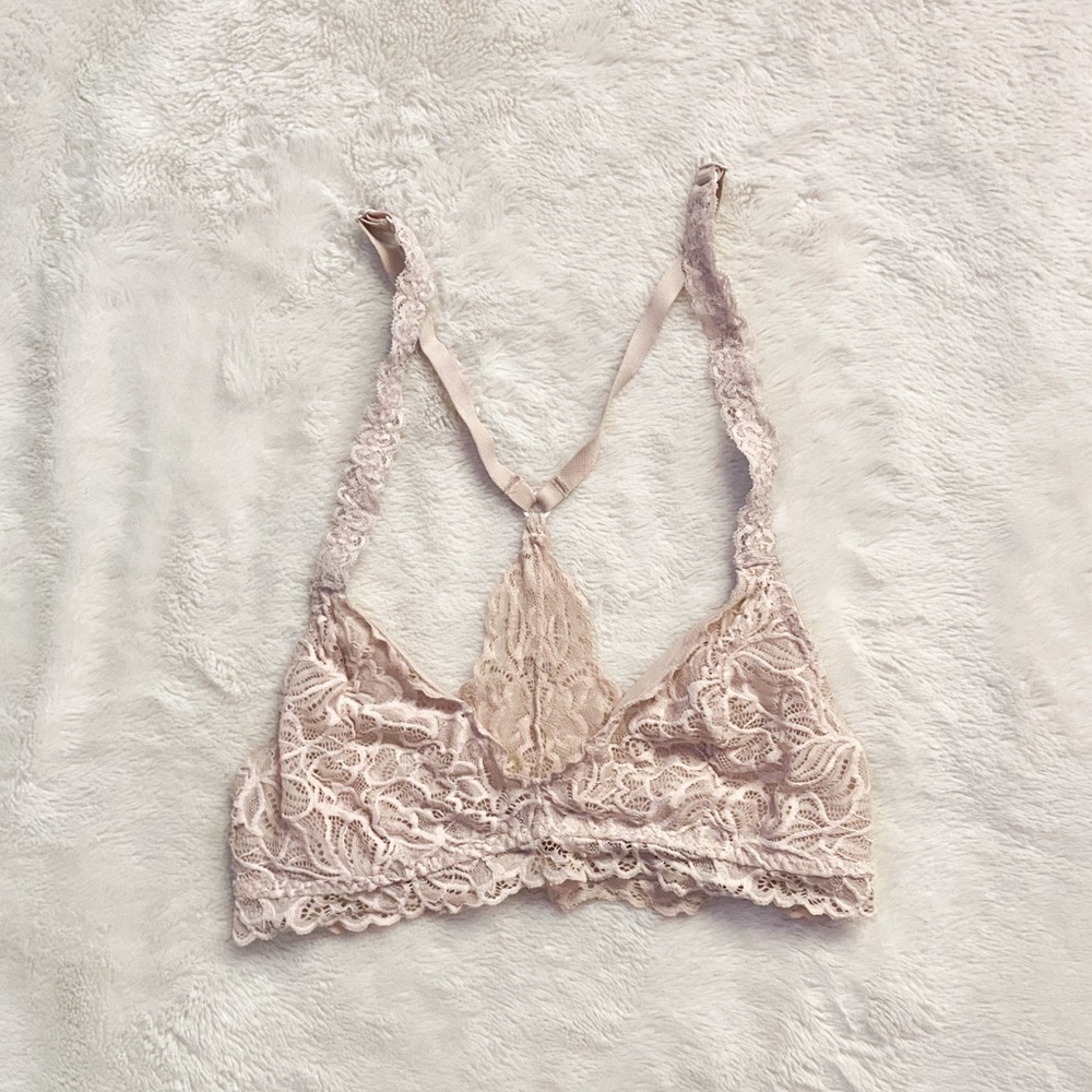 Xhilaration Bralette Pink Lace Size S